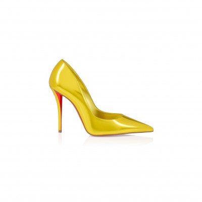 CHRISTIAN LOUBOUTIN MISS Z 100 MM PUMPS-LAMINATED CALF LEATHER-DELIGHT-WOMEN 1250650Y448